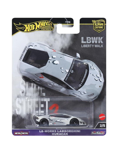 Conjunto Hot Wheels Car Culture 2024 Slide Street 2 - 5 Vehículos Diecast