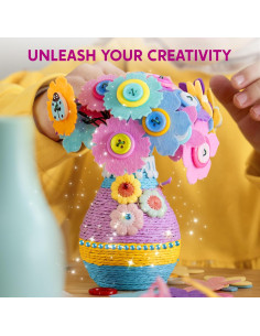 Klever Kits Kit de Manualidades Ramo de Flores con 2 Jarrones 2