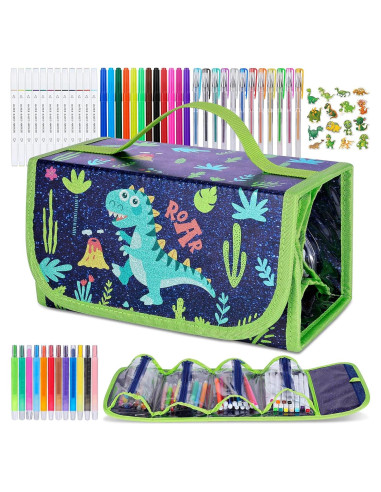 Set de Marcadores de Dinosaurios Purtarly 48PCS para Niños