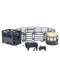 Conjunto de Rancho Black Angus 6666 Big Country Toys - Juego Realista