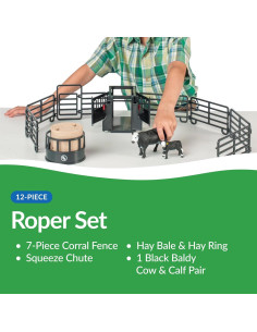 Conjunto de Rancho Black Angus 6666 Big Country Toys - Juego Realista 2