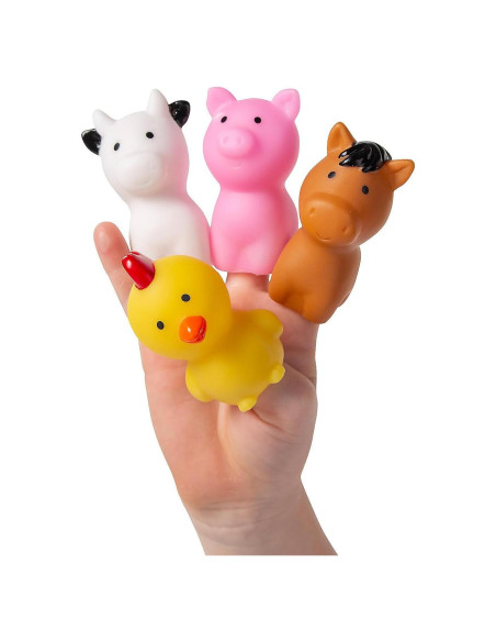 Títeres de Dedos Animales de Granja Fun Express 12 Piezas Títeres de Dedos Animales de Granja Fun Express 12 Piezas