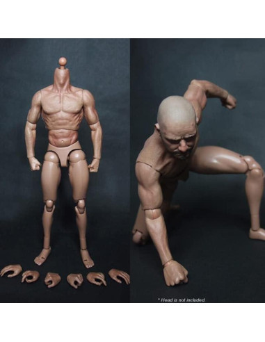 Cuerpo de Figura de Acción Masculina 1:6 Genérico Flexible