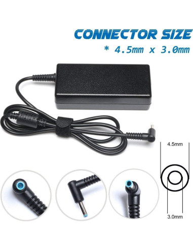 Cargador de Laptop 65W HP Pavilion x360 19.5V 3.33A