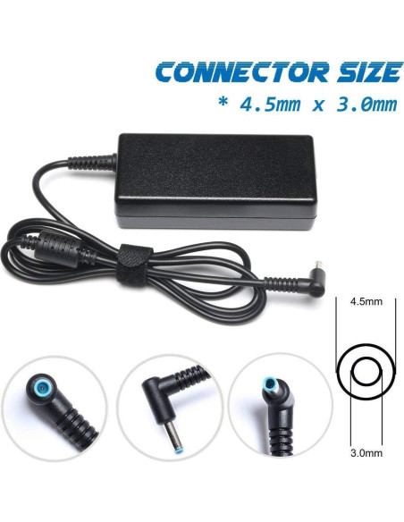 Cargador de Laptop 65W HP Pavilion x360 19.5V 3.33A