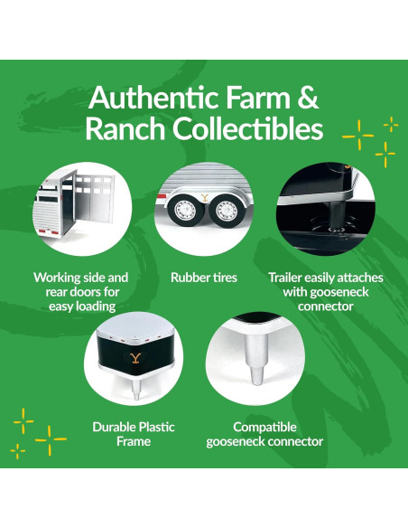 Remolque de Caballos AMT Dutton Ranch 1:20 con Enganche