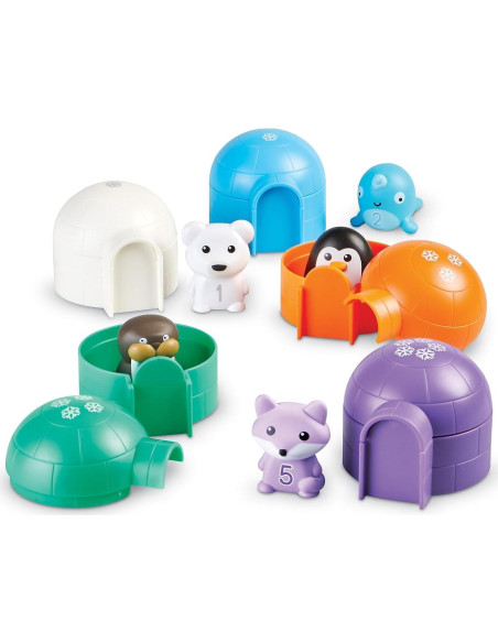 Set de Juguetes Educativos Recursos de Aprendizaje Animales Polares - 15 Piezas