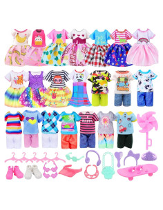 26 Piezas Ropa y Accesorios para Muñecas 5.3-6 Pulgadas ENOCHT