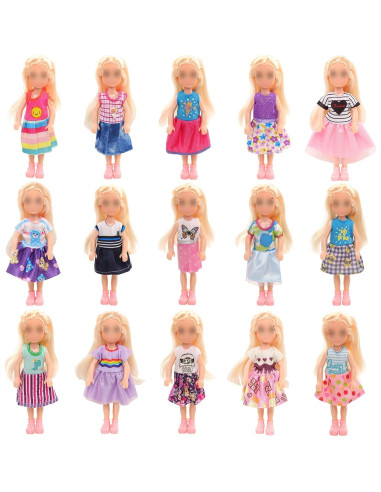 Ropa de Muñeca Joyfun 7 Piezas para Niñas 13.97-15.24 cm