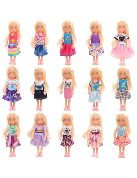 Ropa de Muñeca Joyfun 7 Piezas para Niñas 13.97-15.24 cm