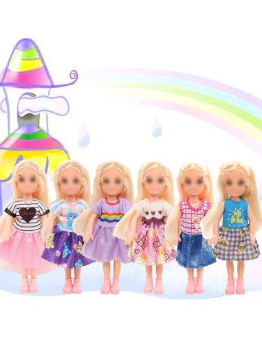 Ropa de Muñeca Joyfun 7 Piezas para Niñas 13.97-15.24 cm