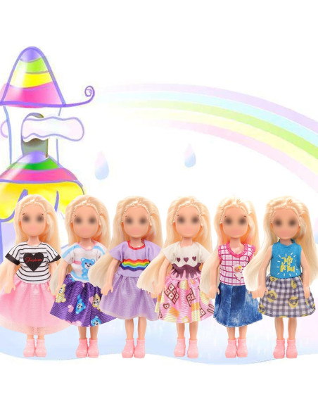 Ropa de Muñeca Joyfun 7 Piezas para Niñas 13.97-15.24 cm