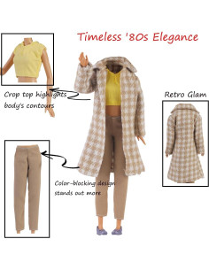 Conjunto Ropa Casual y Zapatos para Muñeca E-TING 11.5" 2