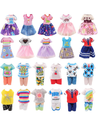 Ropa de Muñeca Joyfun 7 Piezas para Niñas 13.97-15.24 cm