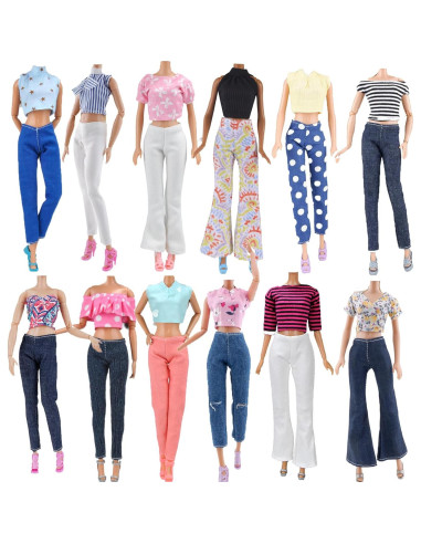Conjunto Ropa Casual y Zapatos para Muñeca E-TING 11.5"