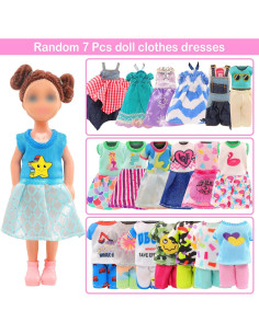 Set de Ropa y Accesorios de Viaje para Muñecas Enoch 5.3" 2