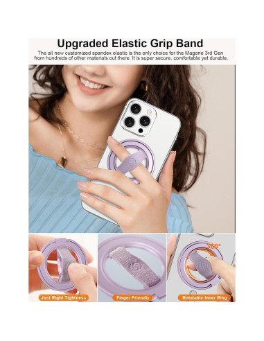 Soporte para Teléfono EWA MagOne 3ra Gen Magnético Púrpura