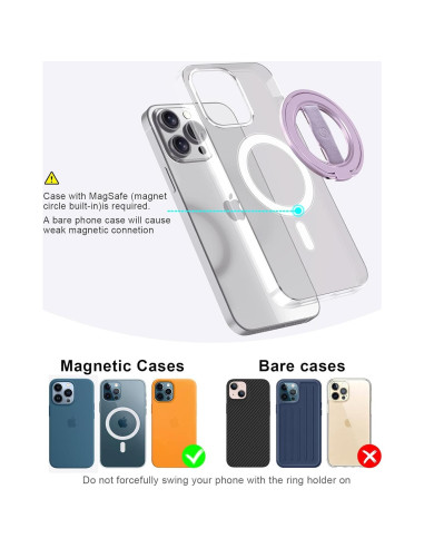 Soporte para Teléfono EWA MagOne 3ra Gen Magnético Púrpura