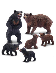 Figuras de Osos Realistas Toymany - Set 6 Piezas Educativas