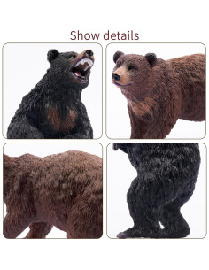 Figuras de Osos Realistas Toymany - Set 6 Piezas Educativas 2