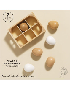 Mercado de Madera Le Toy Van con 6 Huevos y Caja 2