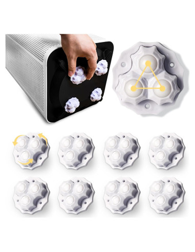 Ruedas Giratorias Autoadhesivas 360 8 Pcs para Muebles