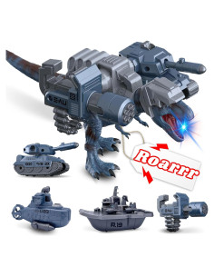 Set de Juguetes de Dinosaurio PlenPLAY T-Rex 28 cm Militar