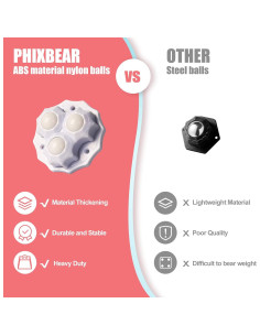 Ruedas Giratorias Autoadhesivas 360 8 Pcs para Muebles 2