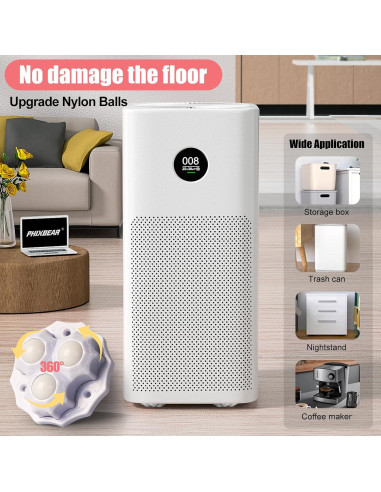 Ruedas Giratorias Autoadhesivas 360 8 Pcs para Muebles