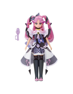 Muñeca Pretty Cure Cure Kiss Bandai 22 cm con Micrófono