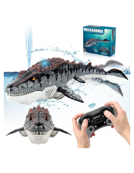 Juguete Acuático RC Mosasaurus Mejorado 19.6x19.4cm