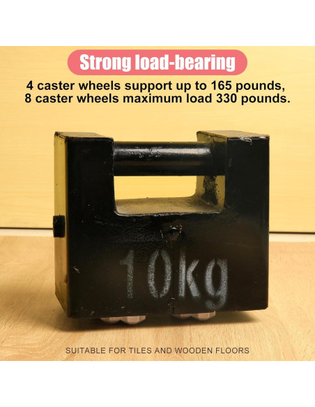 Ruedas Giratorias Autoadhesivas 360 8 Pcs para Muebles