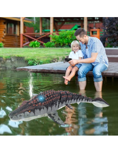 Juguete Acuático RC Mosasaurus Mejorado 19.6x19.4cm