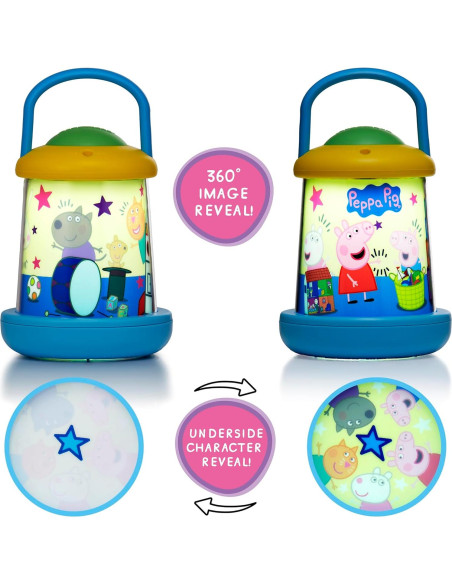 Linterna Reveladora de Luz Peppa Pig 16cm con Apagado Automático