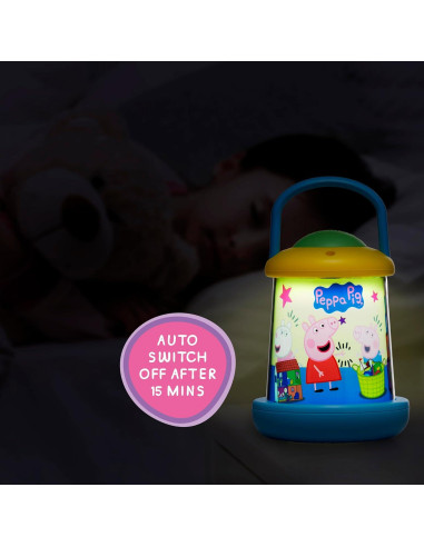 Linterna Reveladora de Luz Peppa Pig 16cm con Apagado Automático