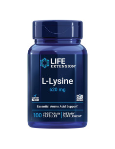 L-Lisina Life Extension 620 mg 100 Cápsulas Vegetales