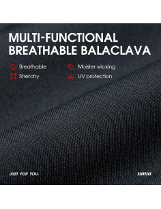 Máscara Balaclava LONGLONG 2 Piezas Negra Invierno Unisex 2