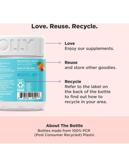 Gomitas Prenatales OLLY 60 Unidades Ácido Fólico DHA Gomitas Prenatales OLLY 60 Unidades Ácido Fólico DHA