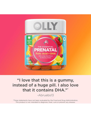 Gomitas Prenatales OLLY 60 Unidades Ácido Fólico DHA