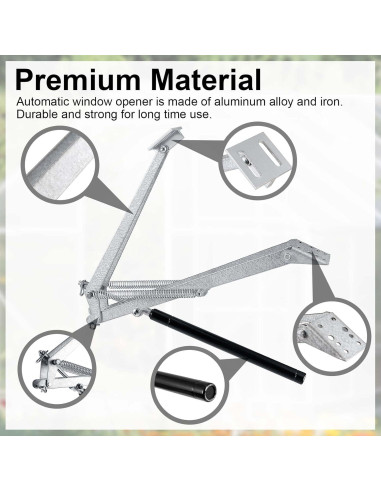 Abridor Automático de Ventana para Invernadero Amylove 2 Pcs