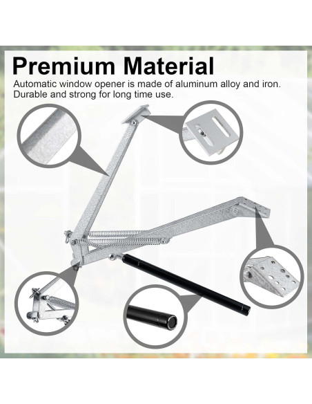 Abridor Automático de Ventana para Invernadero Amylove 2 Pcs