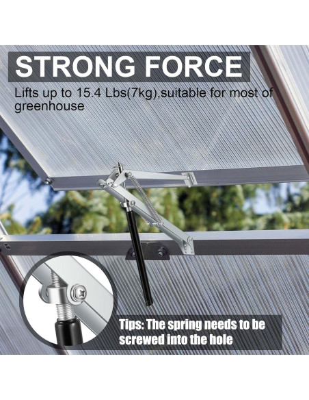 Abridor Automático de Ventana para Invernadero Amylove 2 Pcs