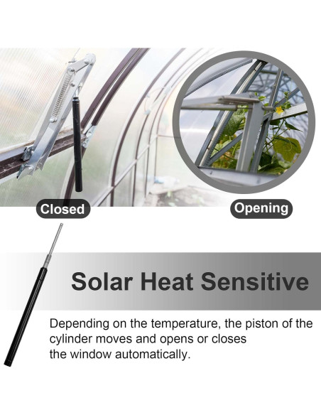 Abridor Automático de Ventana para Invernadero Amylove 2 Pcs