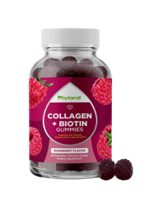 Gomitas de Colágeno Hidrolizado Phytoral 60 Unidades - Suplemento para Cabello, Piel y Uñas