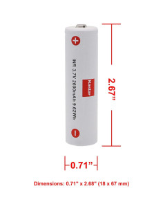 Batería de Litio Kastar para Gimbal Manfrotto y Zhiyun 2600mAh 2