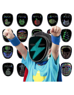 Máscara LED Ompusos para Niños con Detección de Gestos