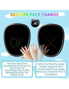Máscara LED Ompusos para Niños con Detección de Gestos 2