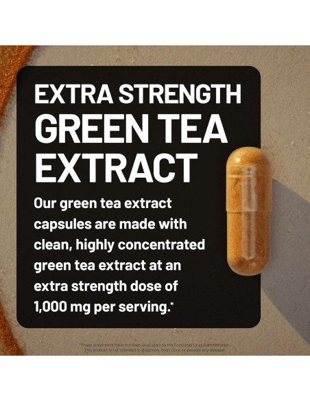 Cápsulas de Extracto de Té Verde NatureWise 1000 mg - 60 Unidades