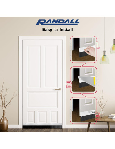 Barrido de puerta anodizado claro Randall 3 pies 2" ancho