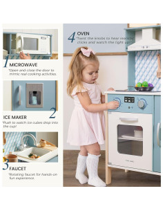 Cocina de Juguete de Madera Tiny Land con Accesorios y Sonidos 2